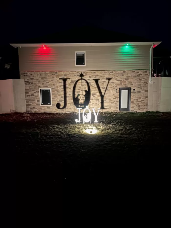 Outdoor JOY Nativity Sign